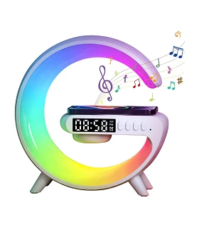 Altavoz Bluetooth Despertador RGB Cargador Inalámbrico 15W