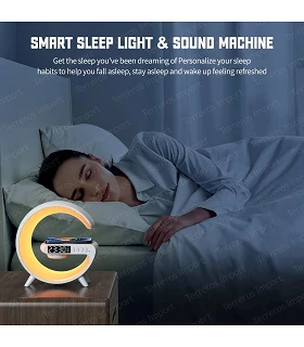 Altavoz Bluetooth Despertador RGB Cargador Inalámbrico 15W